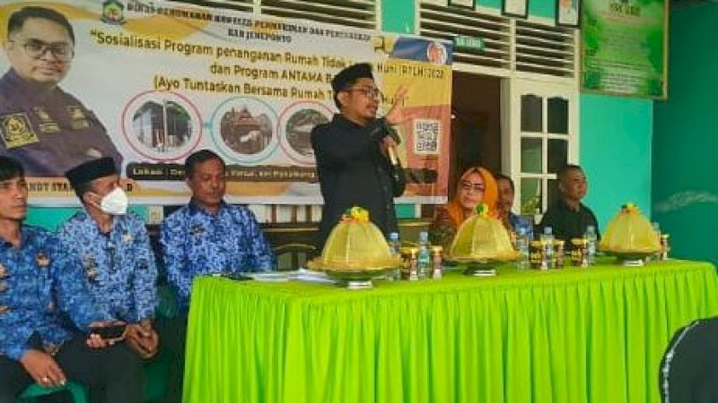 Peluncuran program program Antama Balla-ki di Kabupaten Jeneponto, Sulawesi Selatan, Jumat (20/5/2022).