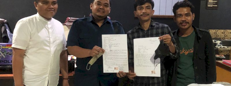 Laporan Dugaan Penganiayaan Kader AMPG Sulsel ke Demonstran Berujung Damai