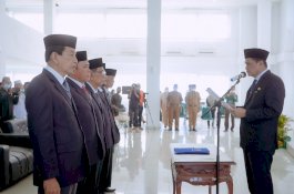 Suardi Saleh Lantik Komisioner Baznas Barru Terpilih