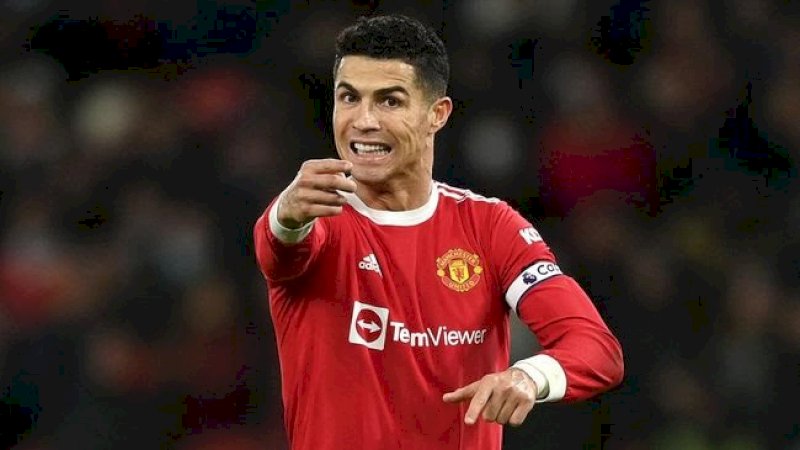 Cristiano Ronaldo menjadi kapten Manchester United. (Foto: Getty Images/Gareth Copley)