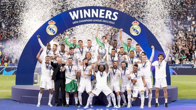 Real Madrid Juara Liga Champions Eropa musim 2021/2022 (foto: Real Madrid)