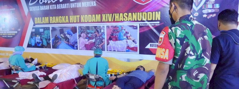 MaRI-Kodam XIV Hasanuddin Gelar Bakti Sosial Donor Darah