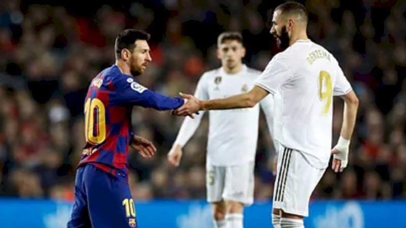 Lionel Messi dan Karim Benzema (Foto: Marca)