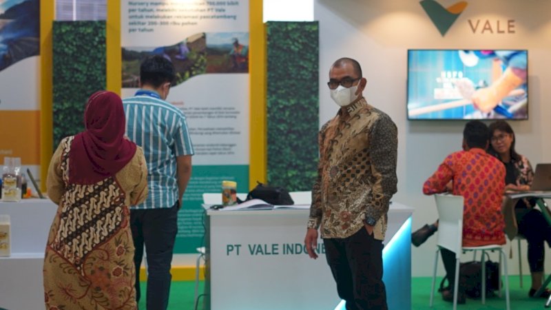 Stan PT Vale Indonesia Tbk. pada gelaran Indonesian Climate Change Expo & Forum (ICCEF) 2022. 
