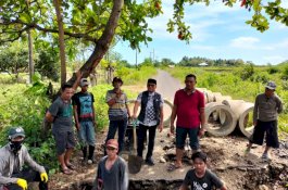 Jalan Longsor di Berarue Barru Mulai Diperbaiki