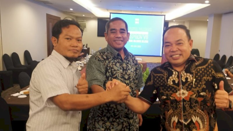 Tiga calon ketua DPP Apindo Sulsel periode 2022-2027.