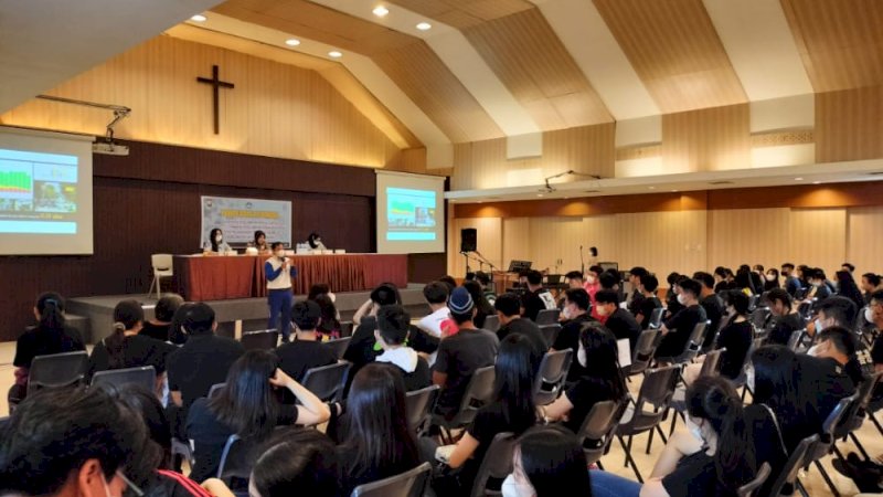 Sambangi SMA Dian Harapan, Asmo Sulsel Sosialisasi AHMBS