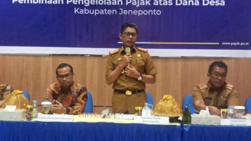 pembinaan pengelolaan Pajak atas dana desa Kantor Pelayanan Pajak (KPP) Pratama di Kabupaten Bantaeng, Selasa (14/6/2022).