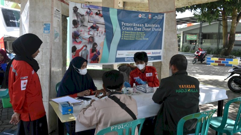 Yayasan Hadji Kalla-PMI Makassar Gelar Pemeriksaan Kesehatan Gratis