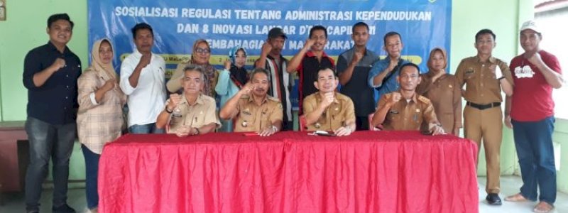 Disdukcapil Barru Sosialisasi Administrasi Kependudukan di Mallawa