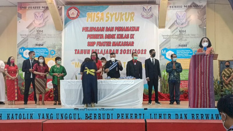 SMP Frater Makassar Menamatkan 249 Siswa Tahun Ajaran 2021/2022