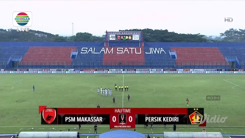 PSM Vs Persik ( Foto tangkapan layar  video)