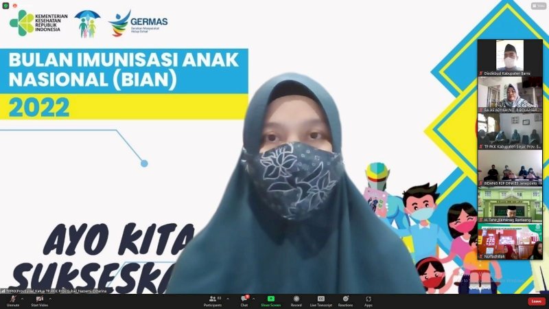 Ketua PKK Sulsel Minta Dinkes Libatkan Tokoh Agama Sosialisasi Imunisasi 