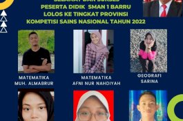 Enam Siswa SMA 1 Barru Ikuti Kompetisi SAINS Tingkat Sulsel