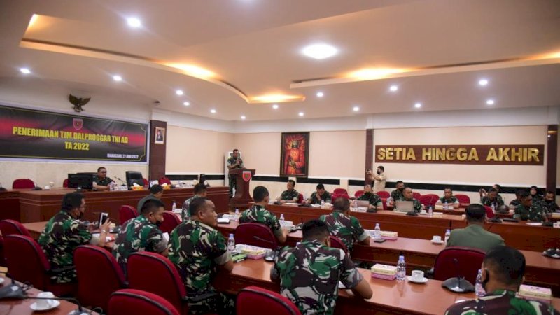 Tim Dalprog TNI Angkatan Darat Berkunjung ke Kodam Hasanuddin