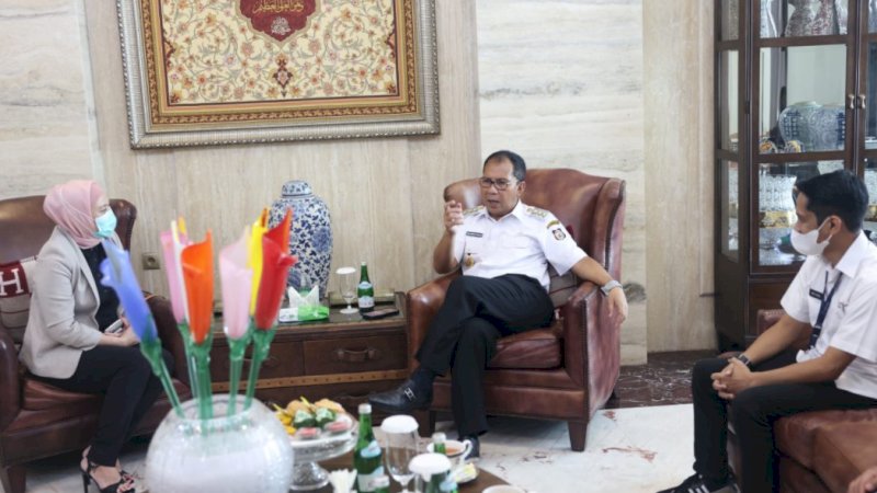 Pertemuan Wali Kota Makassar, Mohammad Ramdhan Pomanto (Danny), dengan manajemen Hotel Mercure, Rabu (29/6/2022).
