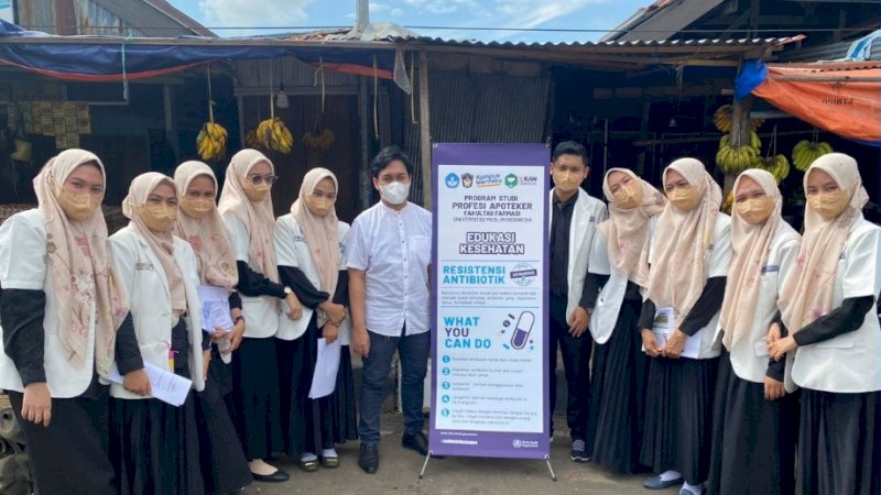 Mahasiswa PSPA Fakultas Farmasi UMI Edukasi Masyarakat tentang Resistensi Antibiotik
