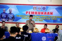 Pelatihan Berbasis Kompetensi BLK Wajo, Bupati Dorong Pekerja Terus Update Skill