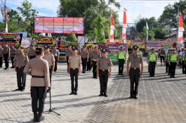 Hari Bhayangkara, 16 Personel Polres Barru Naik Pangkat