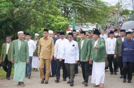Bupati Barru Tinjau Pembagunan Masjid Tonronge di Ponpes DDI Mangkoso
