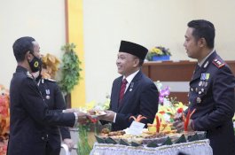 Ilham Azikin Hadiri Peringatan HUT Bhayangkara di Polres Bantaeng