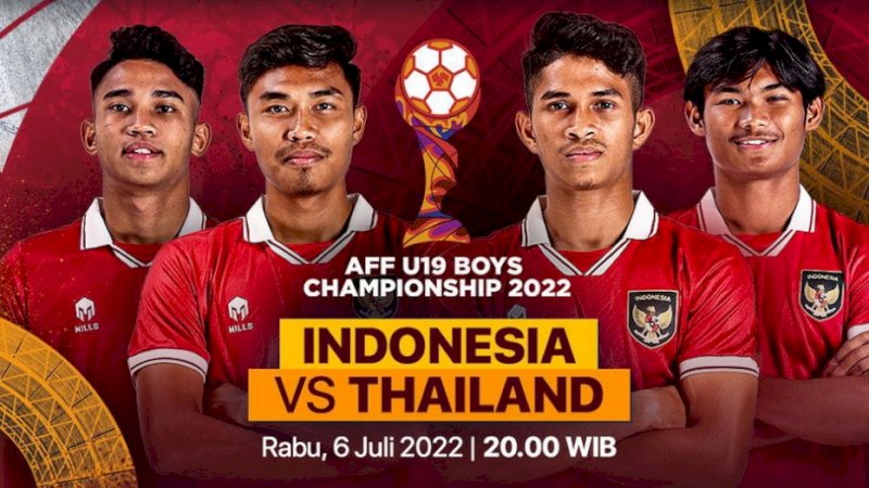 Indonesia vs Thailand (foto: tangkapan layar Vidio.com)