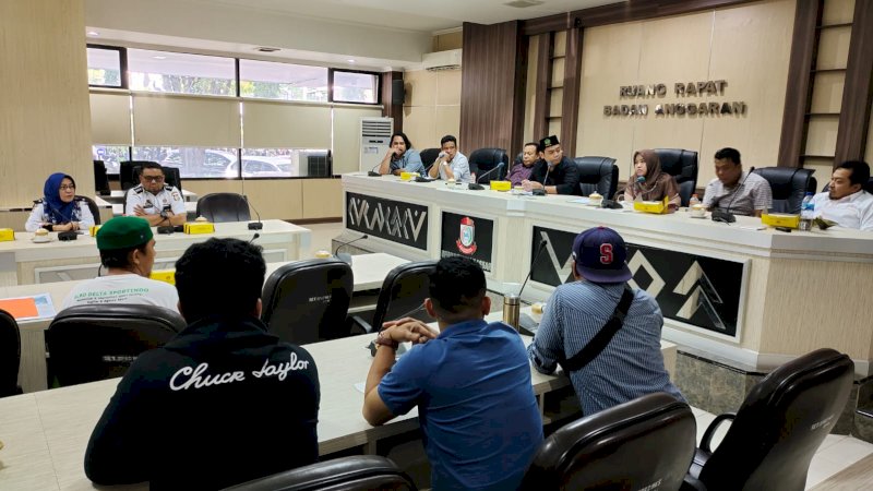 Rapat Dengar Pendapat (RDP) Dewan Perwakilan Rakyat Daerah (DPRD) Kota Makassar dengan pihak Hanggar Talasalapang pada Kamis 6 Juni 2022.