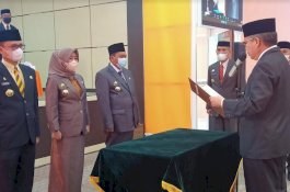 Taufan Pawe Lantik Tiga Pejabat Eselon II Pemkot Parepare