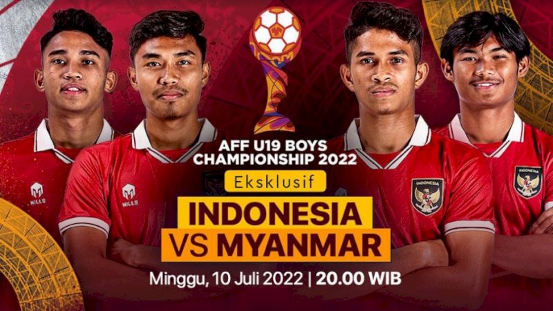 Piala AFF U-19 Timnas Indonesia vs Myanmar (Foto: tangkapan layar vidio)