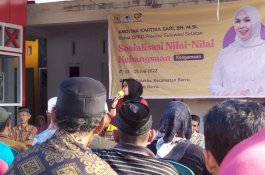 Ketua DPRD Sulsel Sosialisasi Nilai-Nilai Kebangsaan di Desa Palakka Barru