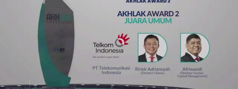 AKHLAK Awards 2022, Telkom Raih Predikat Best of the Best