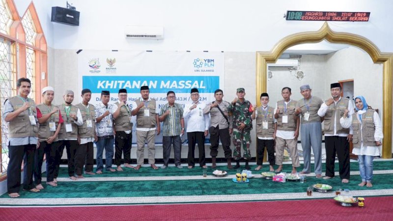 UPZ Baznas Masjid Nurul Khalifah Samata Khitanan Massal untuk Warga Kurang Mampu