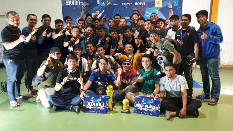 Tim Futsal KALLA Juara PLN Mobile Futsal Competition UP3 Makassar Selatan