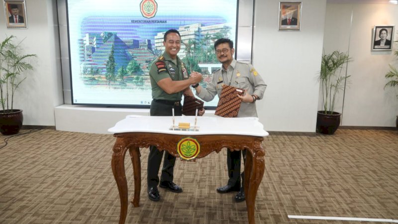 Panglima TNI Apresiasi Kinerja Kementan Tingkatkan Produksi Pangan Nasional