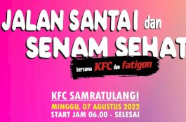 Sambut HUT RI Ke 77, KFC dan MDC Bakal Gelar Jalan Santai dan Senam Sehat