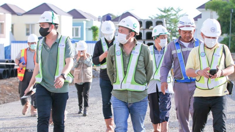 Ayman Adnan, Direktur Air Limbah Perumda Air Minum Kota Makassar berkunjung ke IPAL Losari yang bertempat di Kawasan Tanjung (GMTD) Makassar.