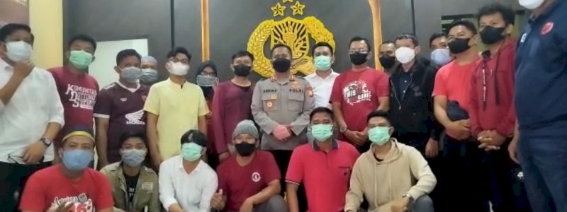 Jelang Laga Kandang PSM Makassar, Polres Parepare Kumpul Kelompok Suporter