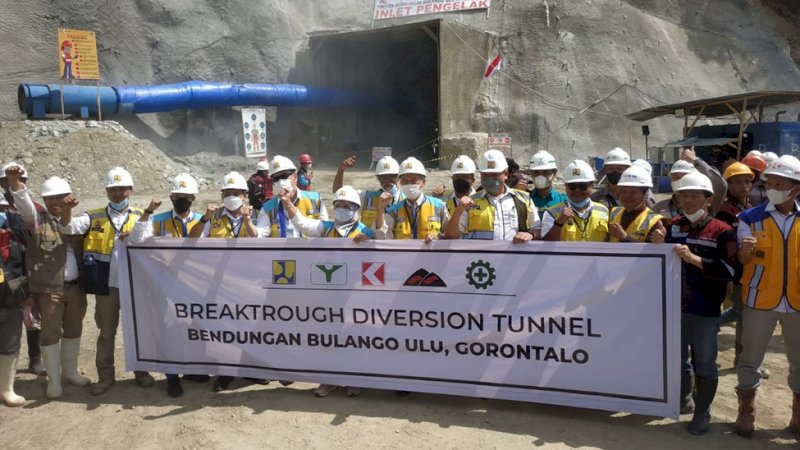 Proyek Bendungan Bulango PT Bumi Karsa di Gorontalo Memasuki Tahap Breakthrough