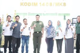 KPU Kota Makassar Berkunjung ke Kodim 1408 BS