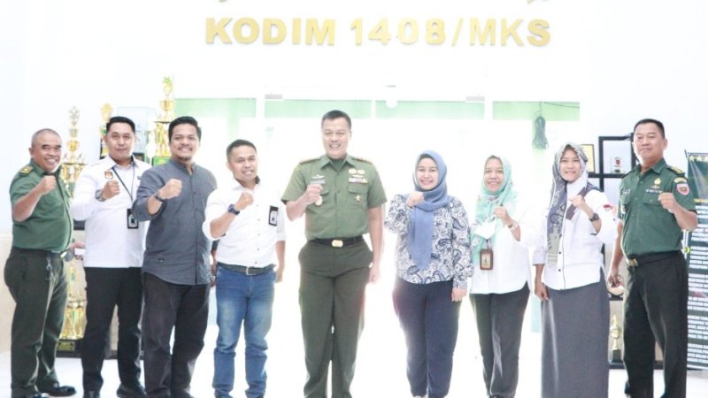 KPU Kota Makassar Berkunjung ke Kodim 1408 BS
