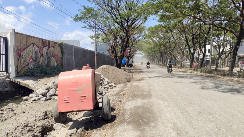 Progres Pengerjaan Ruas Jalan Tun Abdul Razak Gowa