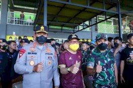 Nobar Bersama Pangdam Hasanuddin dan Kapolda Sulsel, Wali Kota Parepare Apresiasi Kemenangan PSM Makassar