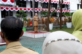 Wakil Wali Kota Makassar Beri Arahan Saat Upacara, Soroti Koordinasi hingga Budaya Bersih OPD