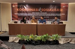 KPU Makassar Lakukan Koordinasi dan Sosialisasi PKPU ke Pengurus Partai