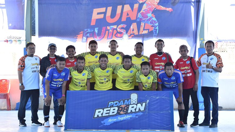 Tim Futsal PDAM Makassar. 