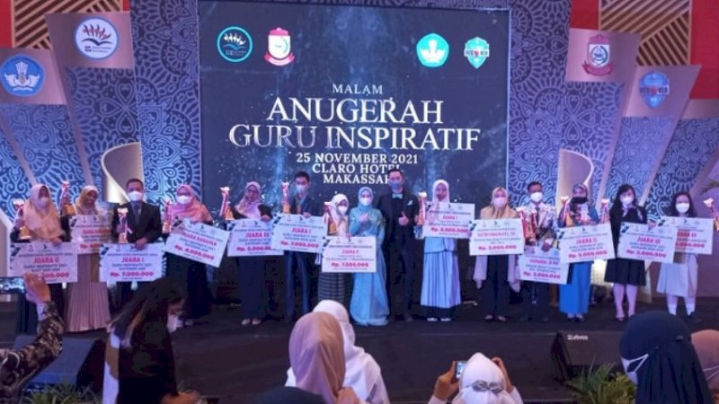 Malam Anugeran Guru Inspiratif yang digelar Dewan Pendidikan Kota Makassar (DPKM) pada 2021 lalu.