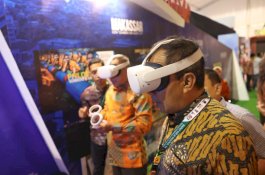 Ramaikan ICE Rangkaian Rakernas Apeksi, Booth Pemkot Makassar Padukan Pinisi dan Rumah Gadang