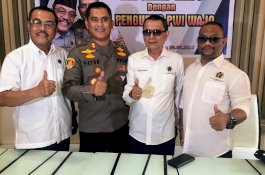 Kapolres Wajo Gelar Acara Silaturahmi dengan PWI Wajo