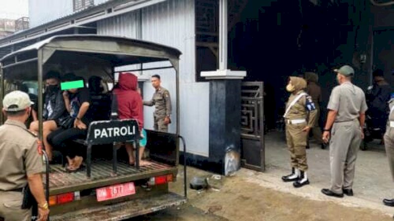 Operasi Penertiban Rumah Kost di Wajo,  17 Orang Diamankan