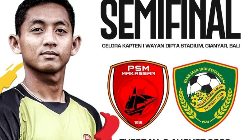 PSM Makassar vs Kedah Darul Aman (Foto Instagram PSM Makassar)